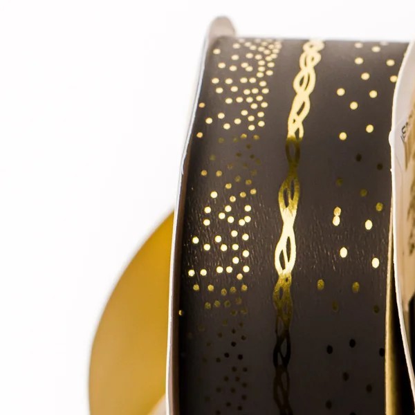 LISTON 9 DELUXE NEGRO COLOR-S 40M. ROLLO